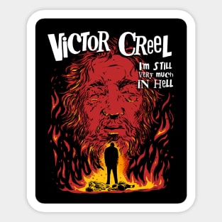 Victor Creel I'm Still Very Much In Hell - Stranger Things Sticker